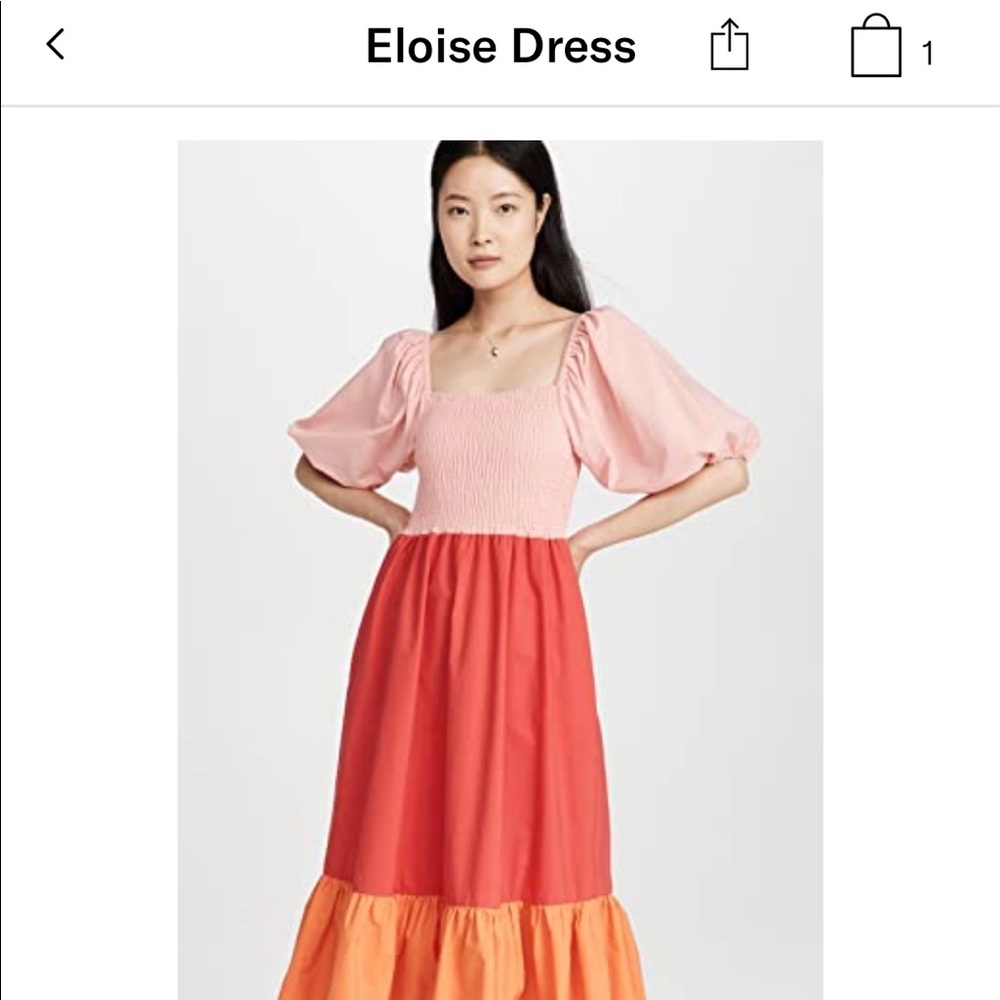Rhode Eloise dress size S - like new (worn once)